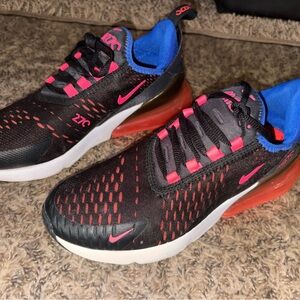 SOLD!!!!!!!!Nike Air Max 270 Black with Pink and Blue Accents